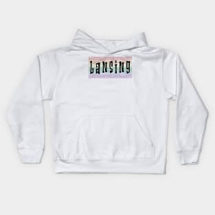 LGBTQ PATTERN AMERICA LANSING Kids Hoodie